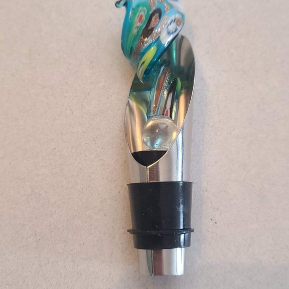 NWT Blown Glass Wine Stopper - Picture 5 of 6